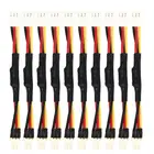 10 шт. 3PIN снижение скорости вентилятора ПК шум удлинитель с резистором кабель провод 3 Pin штырь-гнездо разъем регулировка скорости вентилятора линия