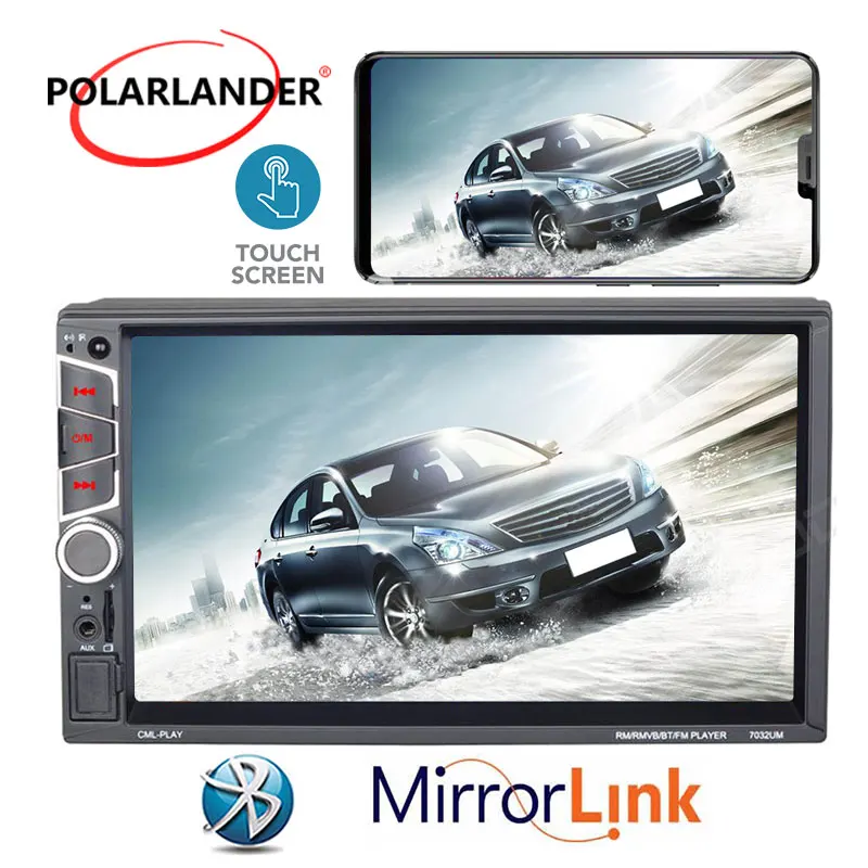 Car Radio 2 Din Stereo MP5 7'' HD Autoradio Touch Screen Multimedia Player Bluetooth Auto Rear Camera DVR Optional | Автомобили и