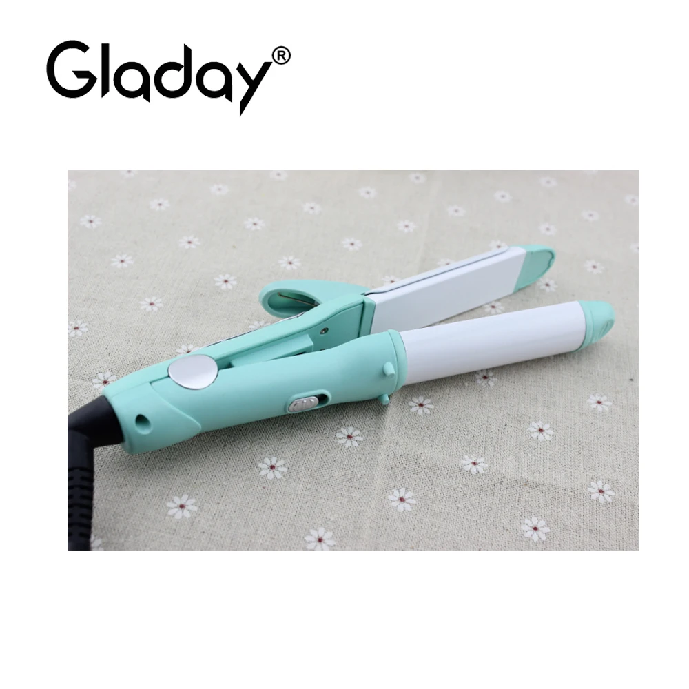 Gladay 2 в 1 Мини портативные электрические бигуди для волос прямые волосы