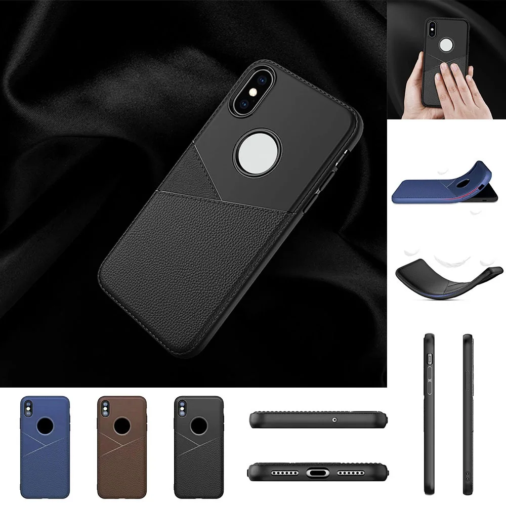 Кожаный чехол KISSCASE для iPhone X XS XR MAX модные деловые Чехлы 6 6s 7 8 Plus задняя крышка |