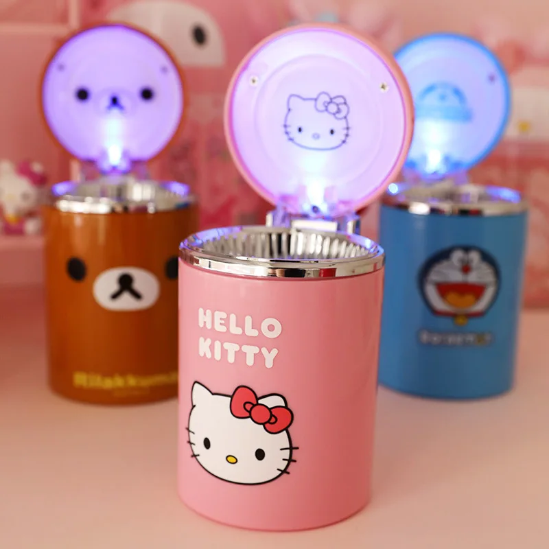 Hello Kitty люминесцентные карманные пепельницы портативные для улицы Аксессуары