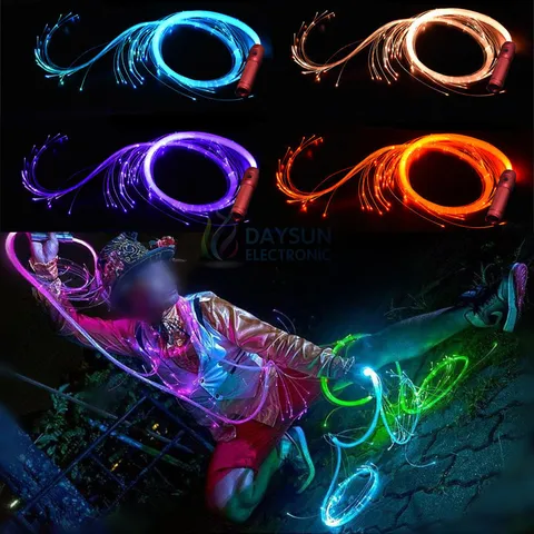 Новый RGB светодиодный волоконно-оптический хлыст светильник цветов многоцветный аккумулятор сцсветильник s Flow-Art танцы косплей ночной клуб хлыст лампы
