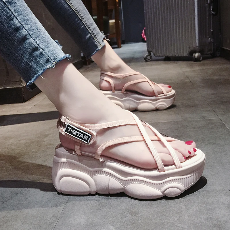 Женские босоножки на толстой платформе zapatillas chinelo sandalia модные летние сандалии