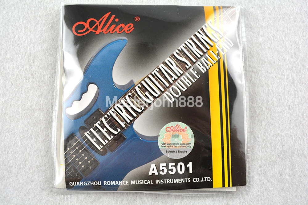 Струны Alice A5501 с двойным шариком 5 комплектов для электрогитары (система Tremolo Nut