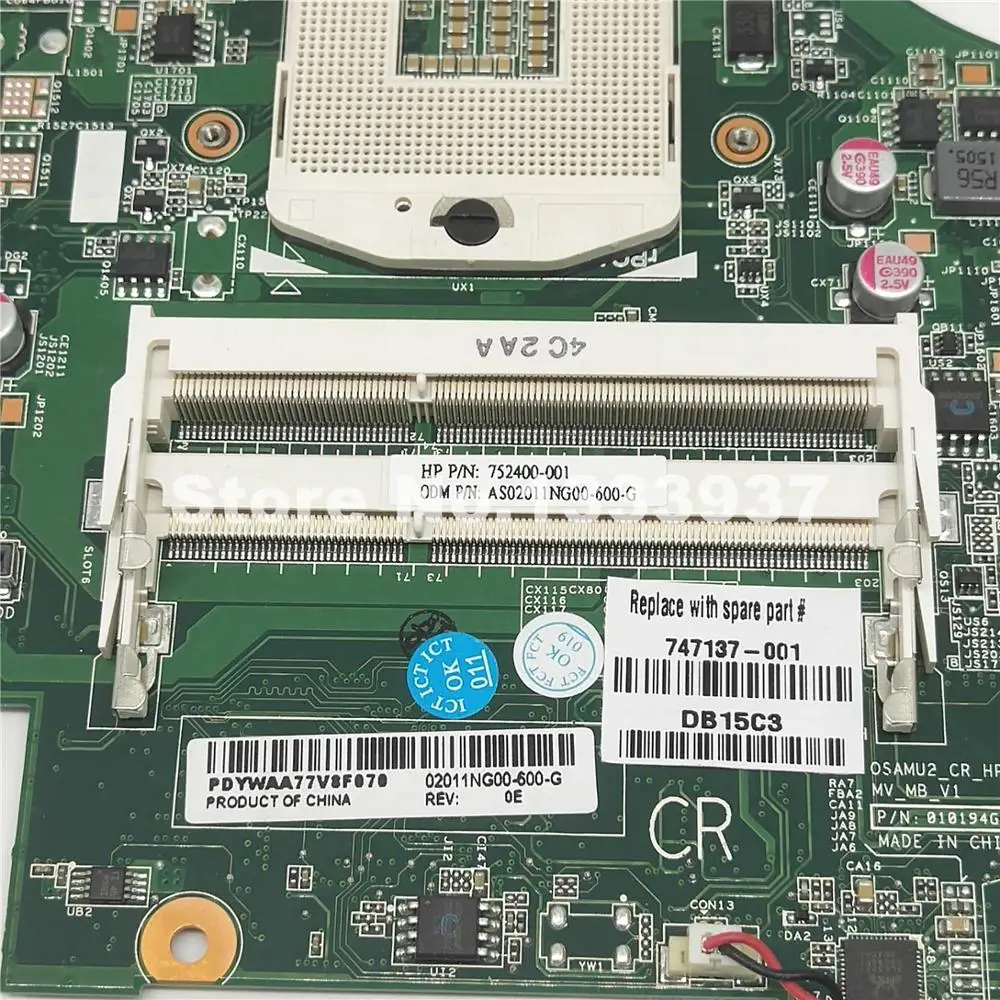 Материнская плата 747137 001 752400 для HP Pavilion 15 D 250 G2 ноутбука|Материнские платы| |
