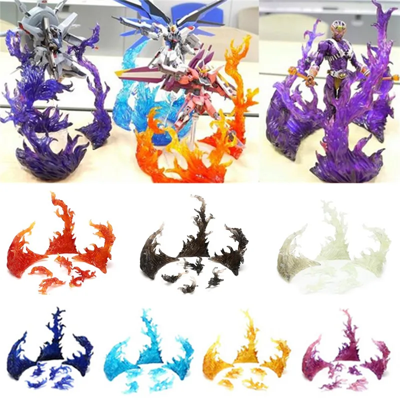 Многоцветная Tamashii Star Soul Effect сжигающее пламя Fix Impact Burning Flame Toys фигурку Figma