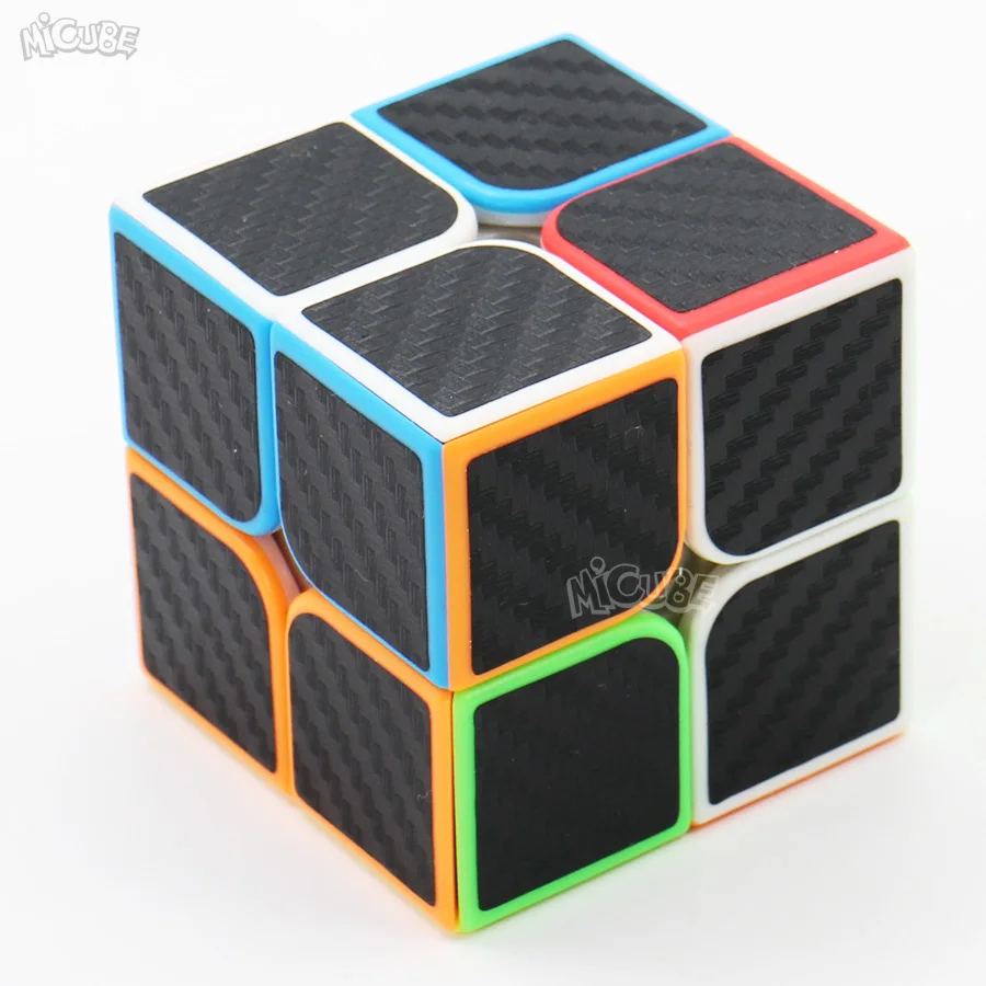 Магический куб 2x2x2 скоростной из углеродного волокна 2x2 Moyu 2*2 Игра Головоломка Neo