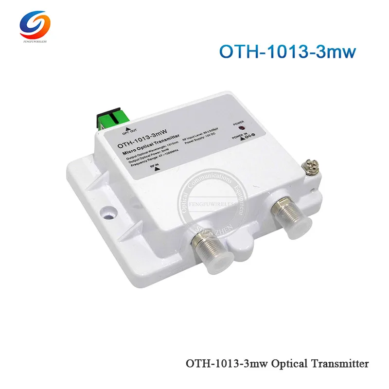 Высокое качество мини микро OTH 1013 3mW оптический передатчик CATV 1310nm 1550nm FTTH 12V DC