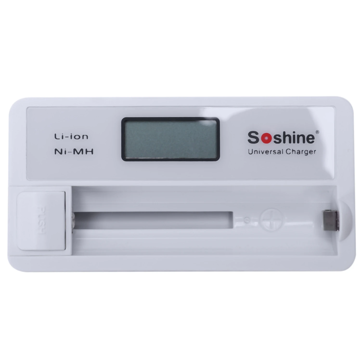OPQ Soshine SC S7 US plug lcd Цифровой 1 слот 18650 14500 16340 зарядное устройство белый|Зарядные