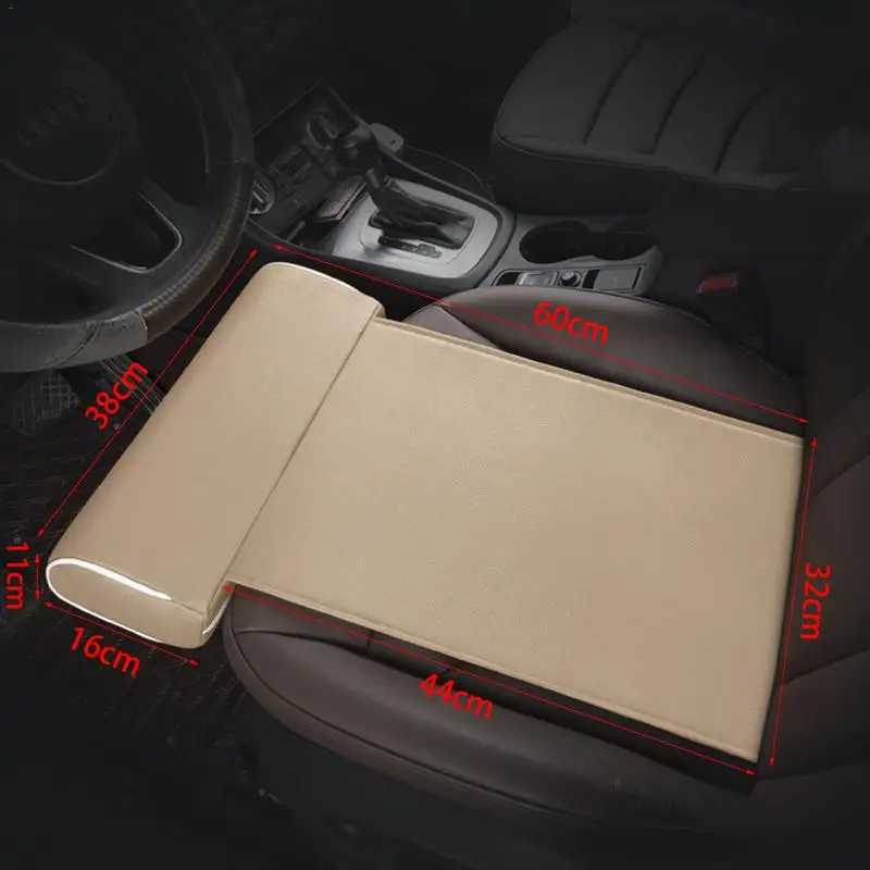 Универсальная подставка для ног удлиненная подушка сиденья автомобиля Кожаная