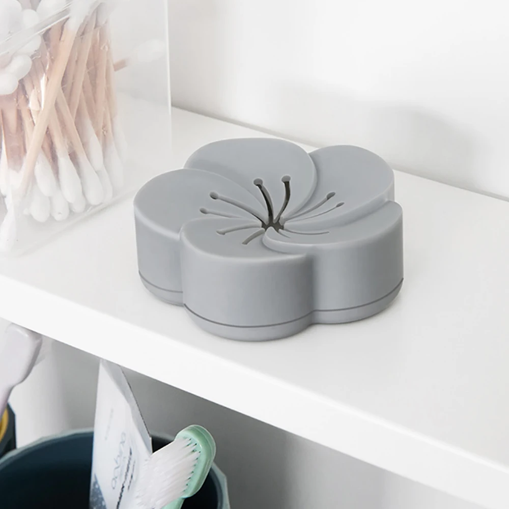 

Flower Shape Air Fresh Box Car Home Bedroom BathroomToilet Purifier Storage rack Eliminate Odors Smell Absorber Freshener