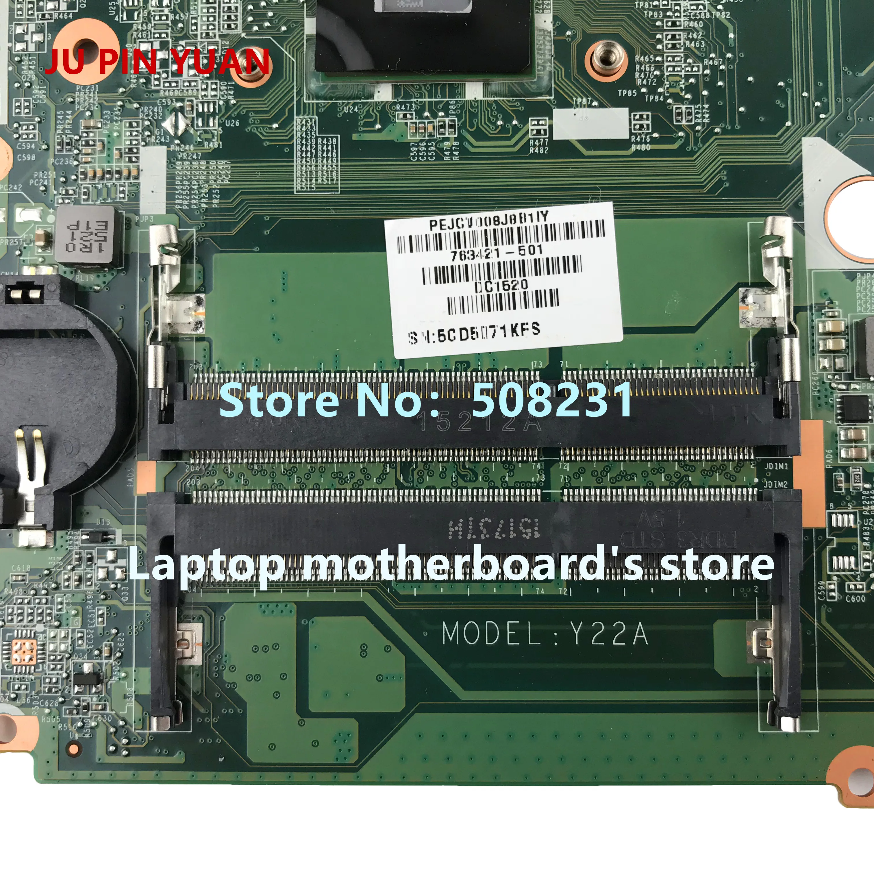 Ju pin yuan 763421 501 001 DAY22AMB6E0 Y22A для HP PAVILION 17 F 17Z материнская плата ноутбука с A4 6210 CPU
