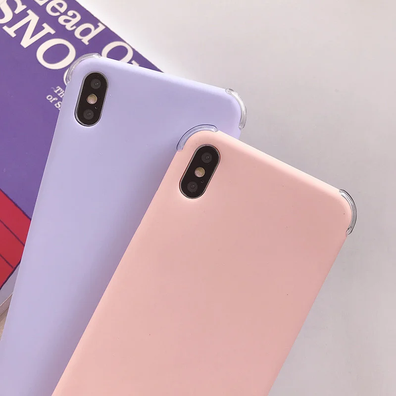 Для iPhone 6S 7 8 Plus SE XS XR Max защита ярких цветов задняя крышка для телефона подушка