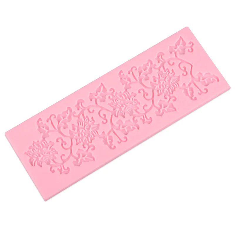Silicone Mold Fondant Cake Lace Embossed Sugar Mat Decorating Tool Embossing Baking Tools | Дом и сад