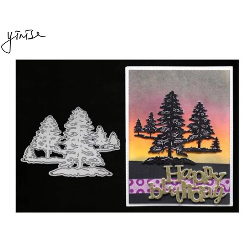 

Trees Cut SCRAPBOOK Metal Cutting Dies For Scrapbooking Stencils DIY Album Cards Decoration Embossing Folder Craft Die Cuts