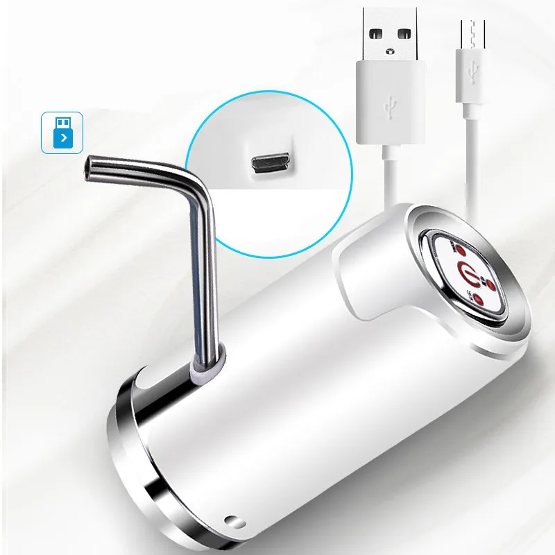 Новый насос для питьевое воды бутылки бутылка насоса Usb Перезаряжаемый