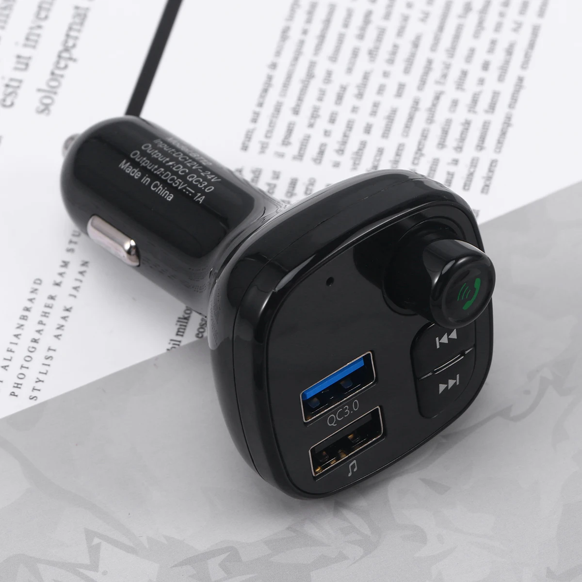 1 шт. Авто 12-24 В Handsfree FM Bluetooth музыкальный плеер 3.1A Макс Dual USB зарядное устройство