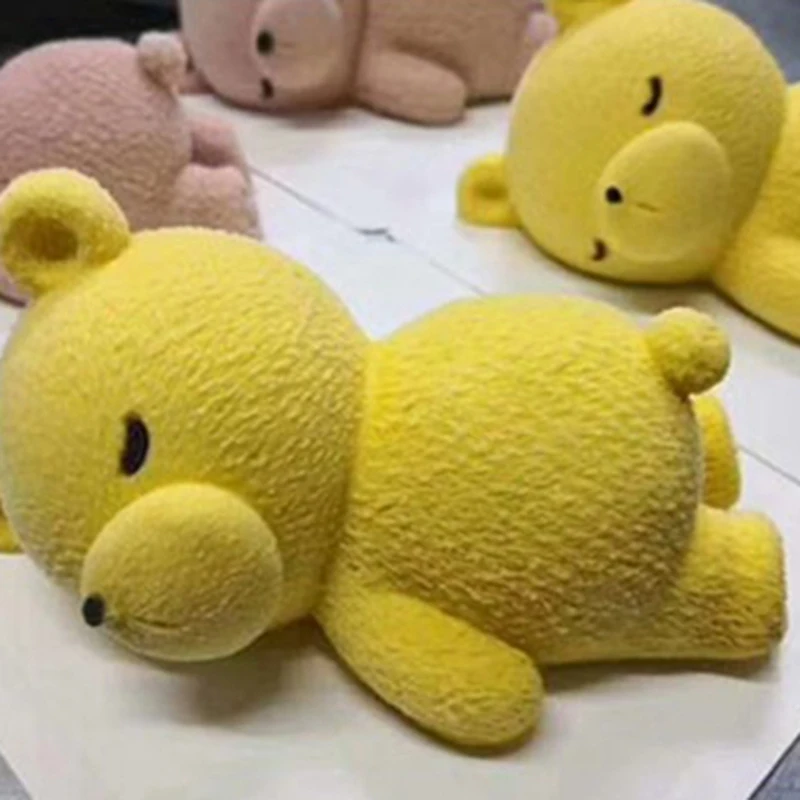 Форма 1 шт 3D форма медведя антипригарный Diy силиконовый мусс торт помадка для