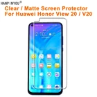 Прозрачная глянцеваяАнтибликовая матовая защитная пленка для экрана (не закаленное стекло) для Huawei Honor View 20  V20 6,4 дюйма