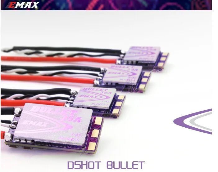 1 шт. EMAX Mini ESC Dshot BLS Bullet 6A/12A/15A/20A/30A/35A с прошивкой BLheli S поддержка Oneshot125 для 130 FPV Racer