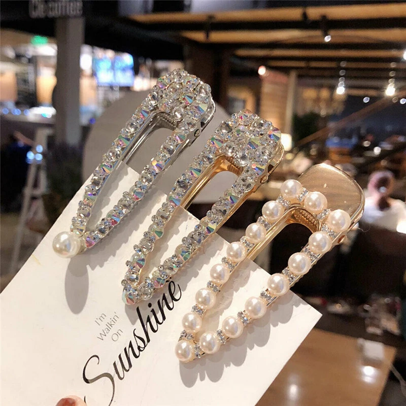 Жемчужные аксессуары для волос новые женские заколки с кристаллами модная