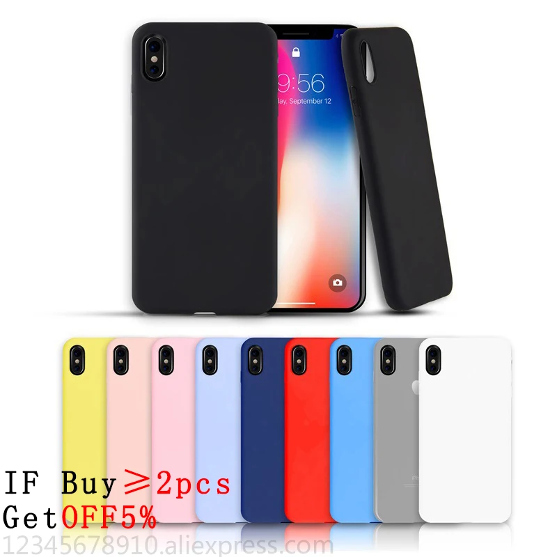 Оригинальный Мягкий силиконовый чехол для iphone 7 на 6s 6 8 plus 5 5S se x xs милый конфетный