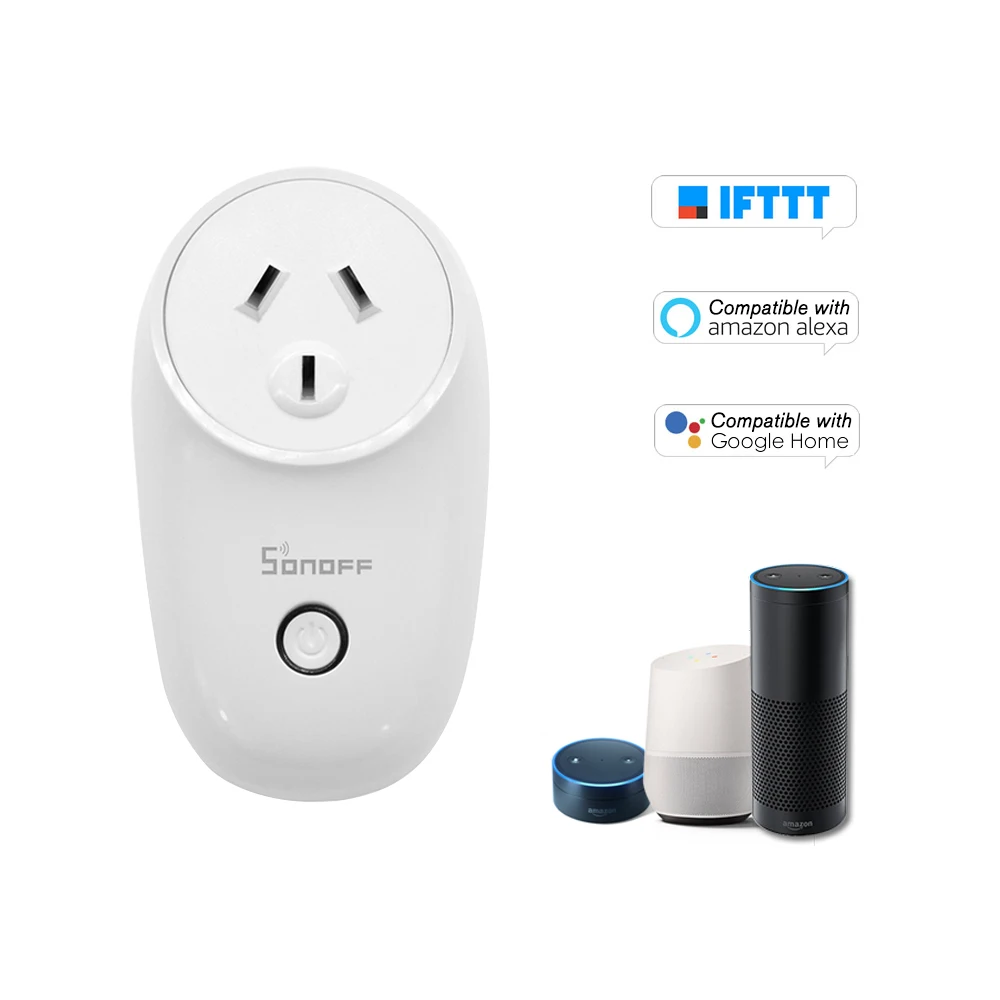 Умная Беспроводная розетка SONOFF S26 ITEAD с Wi Fi зарядный адаптер дистанционным