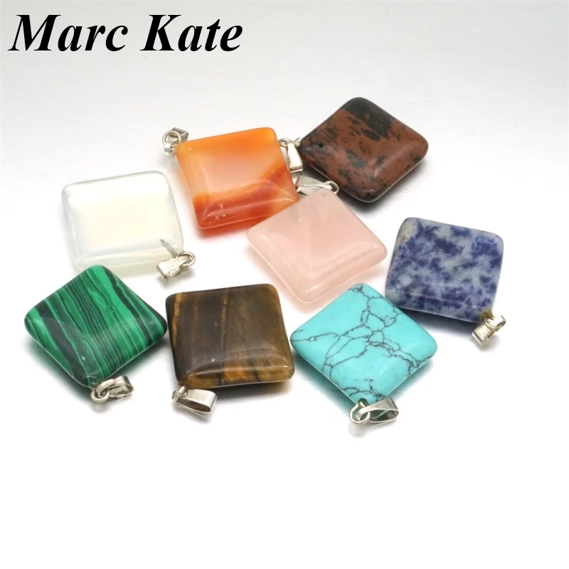 Кулон из натурального кварца в ассортименте подвеска виде розового тигрового