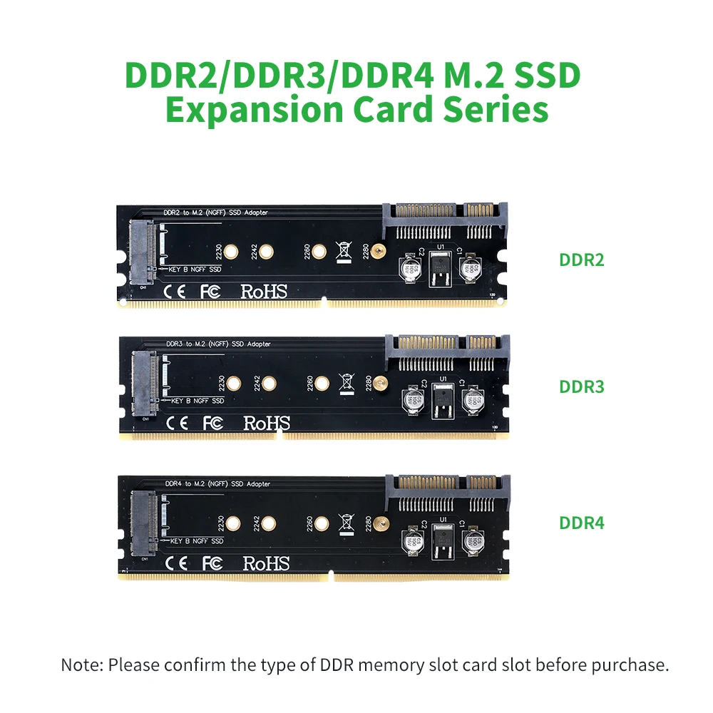 Карта адаптера жесткого диска SATA к M.2 (NGFF) B key SSD адаптер DDR4 слот памяти карта