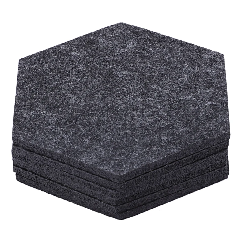 Визуальный пресс упаковка из 6 войлочной ткани шестиугольная чашка коврик