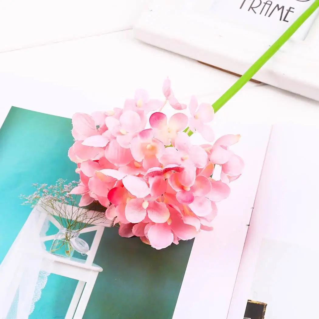 Искусственная Гортензия цветок имитация цветов для дома украшения