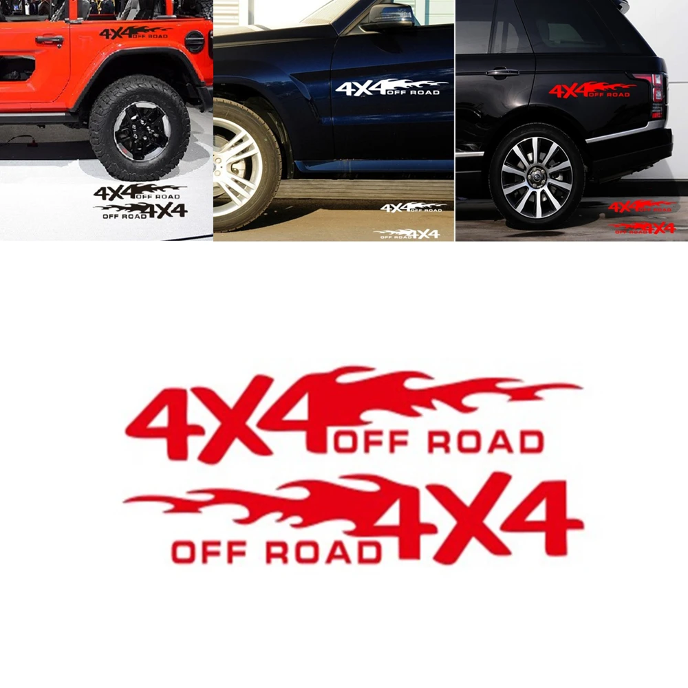 2 шт./лот 4x4 наклейки для внедорожников 30x5 5 см Декоративные автомобильные