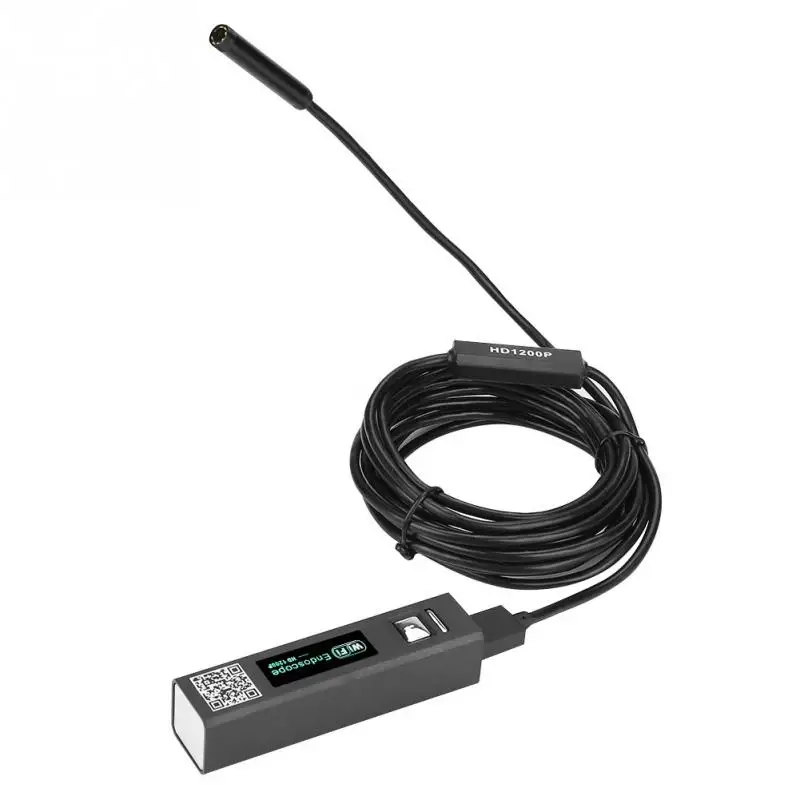 F150 1200P 8LED WiFi эндоскоп 2MP HD Бороскоп USB Инспекционная камера IP68 водонепроницаемый
