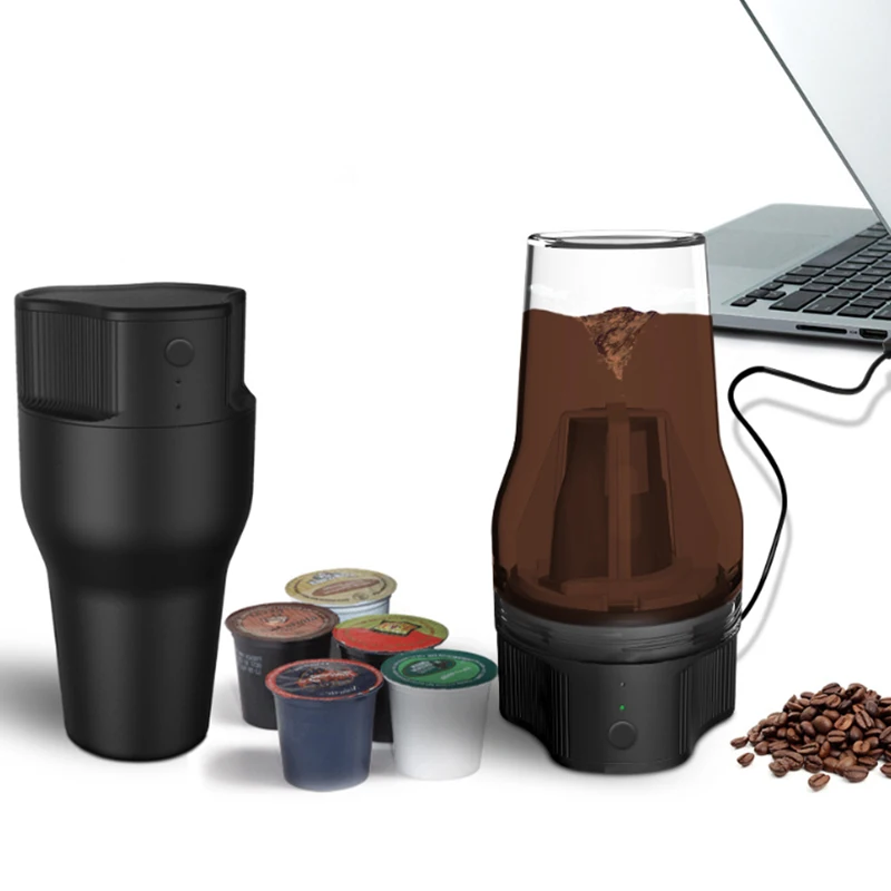 500Мл Мини Электрическая Кофеварка Авто Usb Кафе Фильтр Машина Экстракция Быстрое Заваривание.