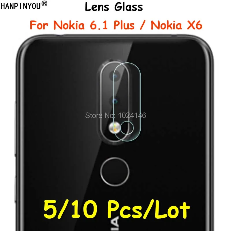 

5 / 10 шт./лот для Nokia 6,1 Plus 6,1 Plus / X6 ультратонкая прозрачная защитная пленка для объектива задней камеры из мягкого закаленного стекла