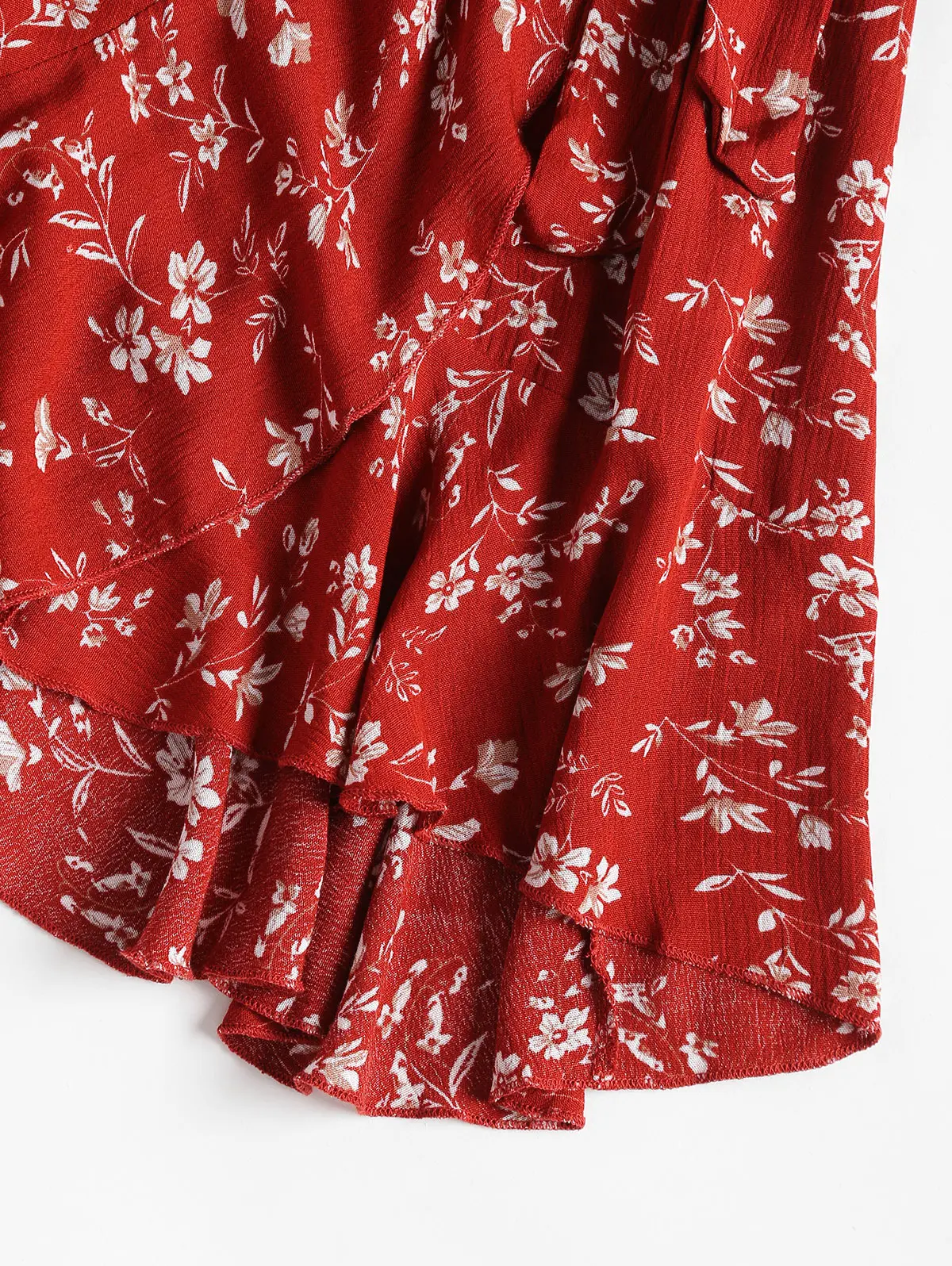 ZAFUL Оборки Мини Платье Женщины Цветочные Оборками Ками Пляж Boho Летние Платья