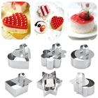 Салат сыр инструмент 1 шт. кекс штамповки и пресс-формы для выпечки инструменты для приготовления торта своими руками выпечки инструменты десерт кольцо для Мусса из нержавеющей стали для выпечки