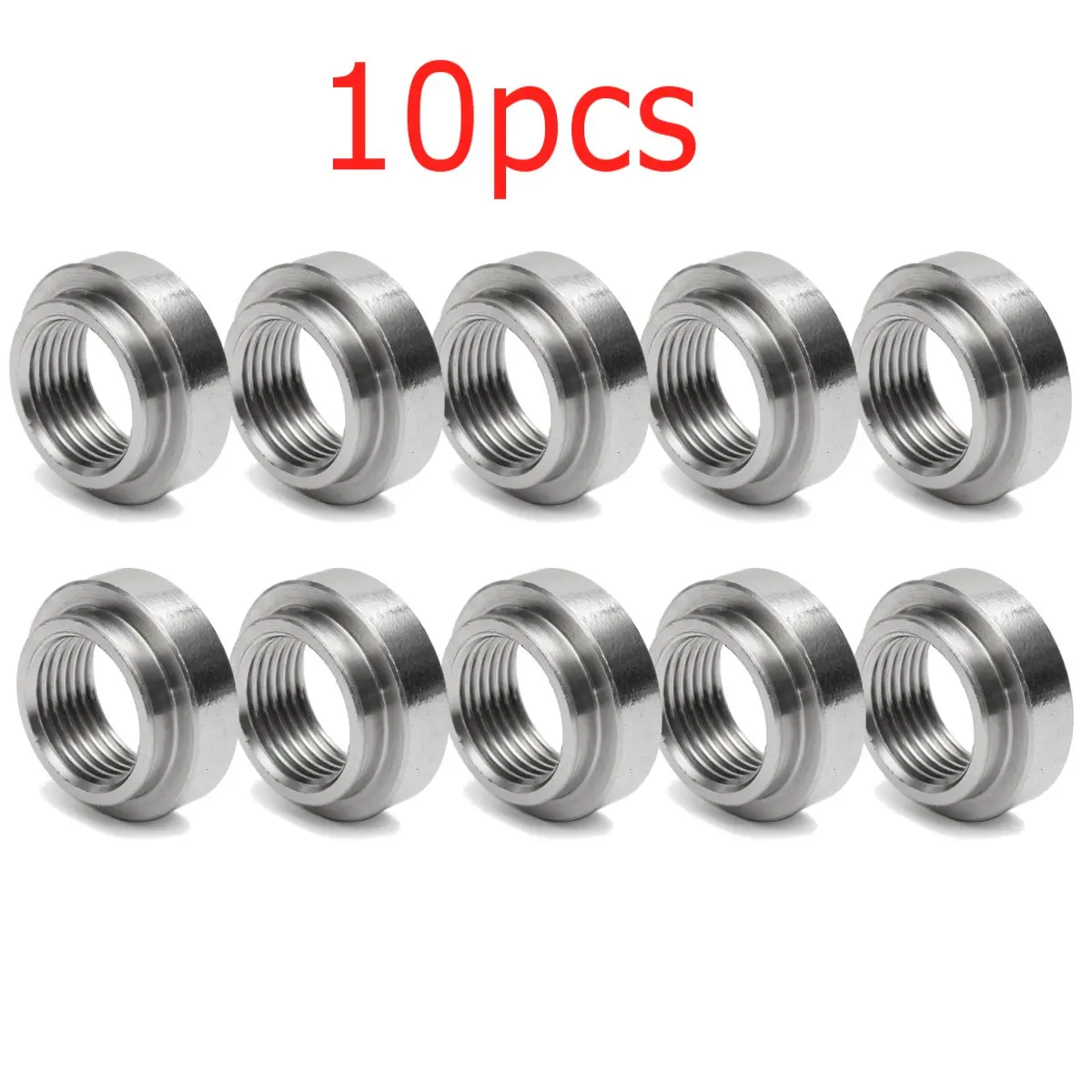 5/10pcs M18x1.5mm Exhaust Lambda Nuts 430 Stainless Steel Exhaust Pipe Base Heat-resisting Oxygen Sensor Nuts Universal