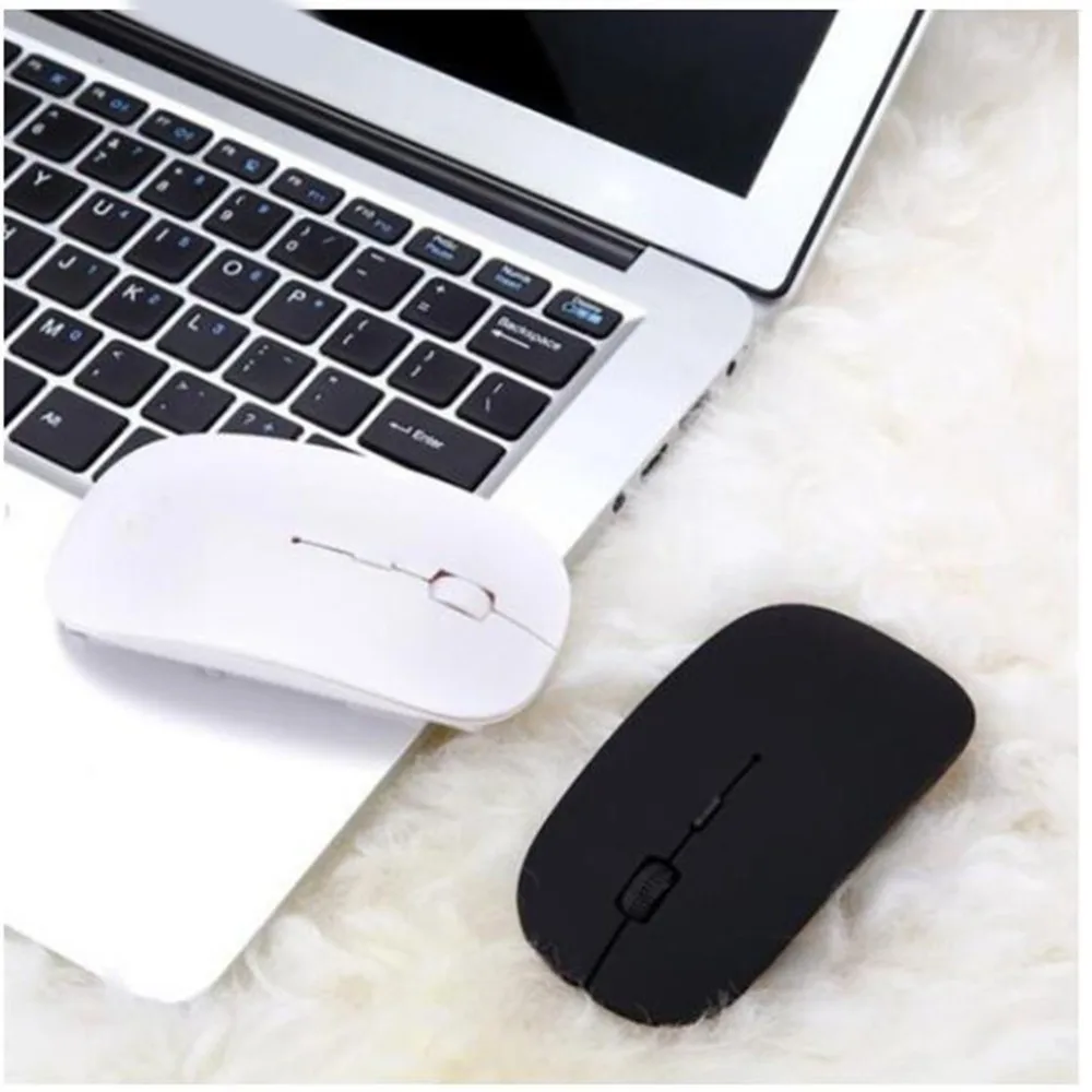 2 4 GHz Беспроводная игровая мышь светодиодный USB оптическая геймер белая
