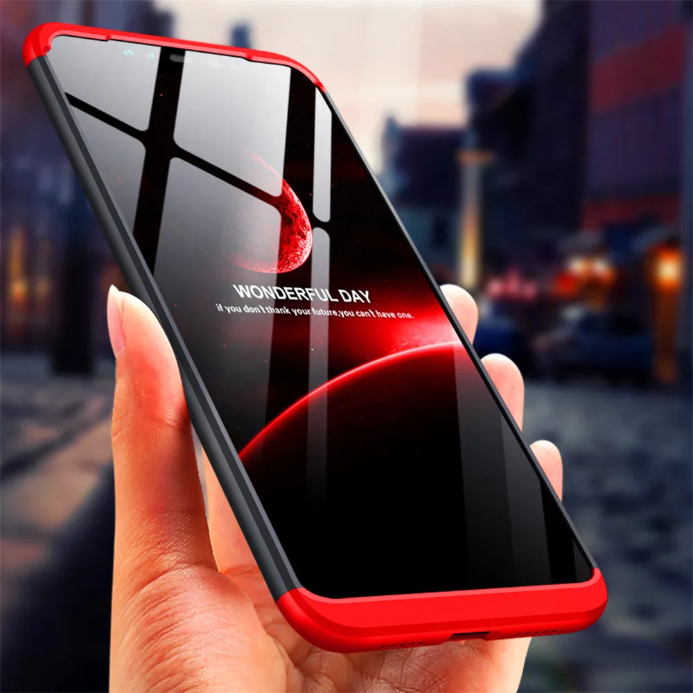 Чехол CASEWIN для Xiaomi Redmi Note 6 Pro тонкий жесткий чехол ПК с 3 съемные детали защитный