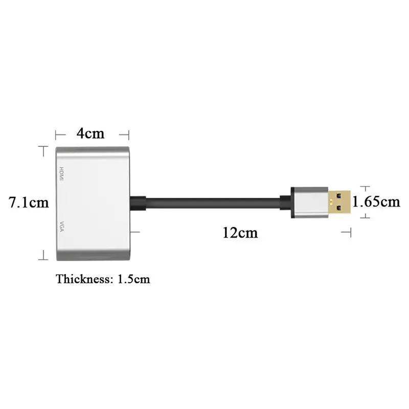 USB3.0 к адаптер Hdmi VGA 2K 1080P мульти-дисплей USB 3 0 аудио видео кабель конвертер для Macbook