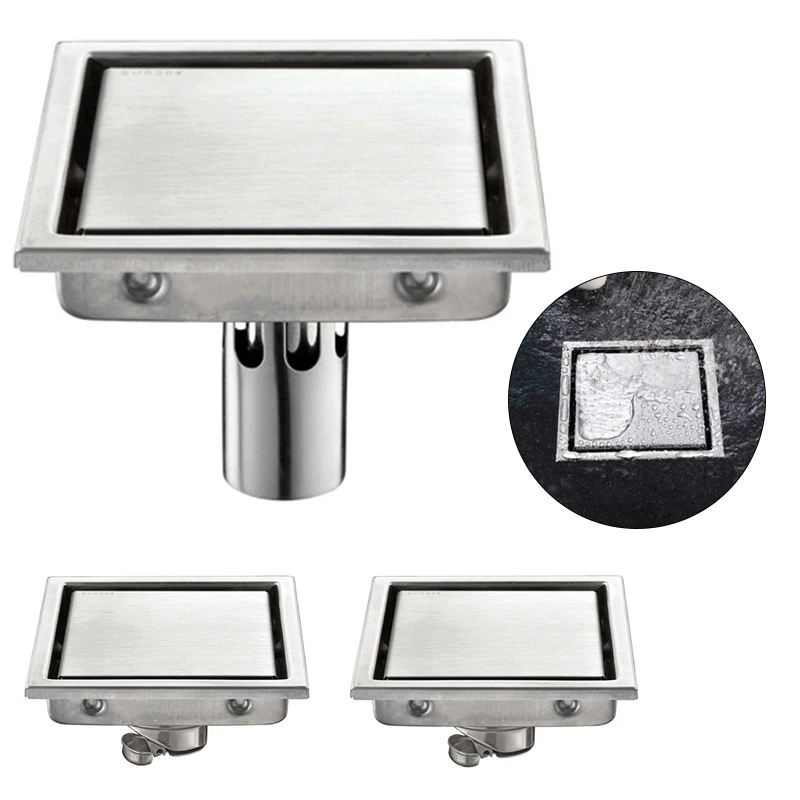 Современный Слив для пола из нержавеющей стали ванная комната Невидимый душ