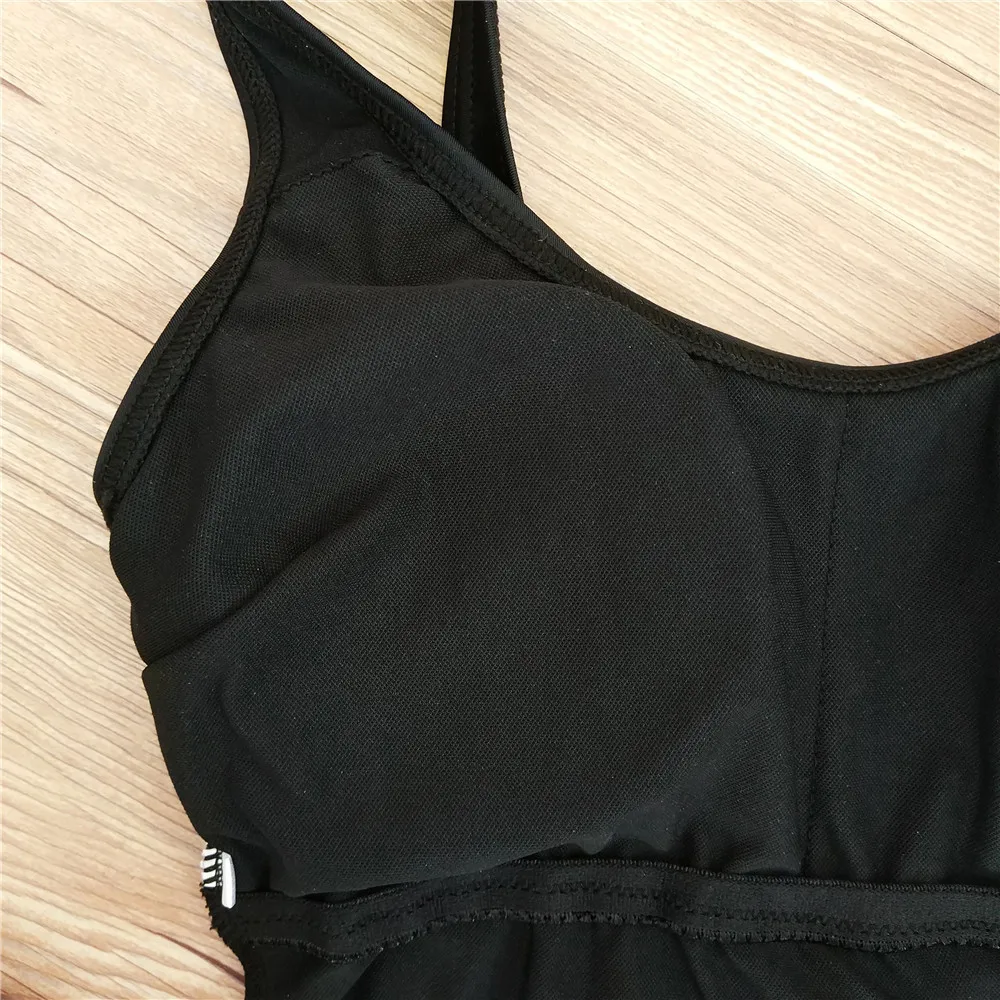 Стринги одна деталь Купальник Монокини Черный Push Up Купальники для малышек 2019 с