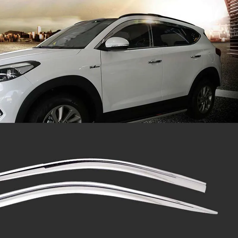 Новинка 1 комплект хромированные боковые дефлекторы от дождя вентиляционные