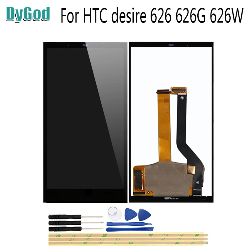 ЖК дисплей DyGod 5 0 дюймов для HTC Desire 626 626G 626W дигитайзер в сборе запасные части с