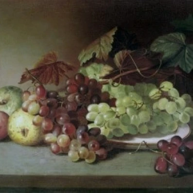 Виноград и яблоки James Peale (1749 1831 американский) плакат печать (18x24)|Таблички знаки| |