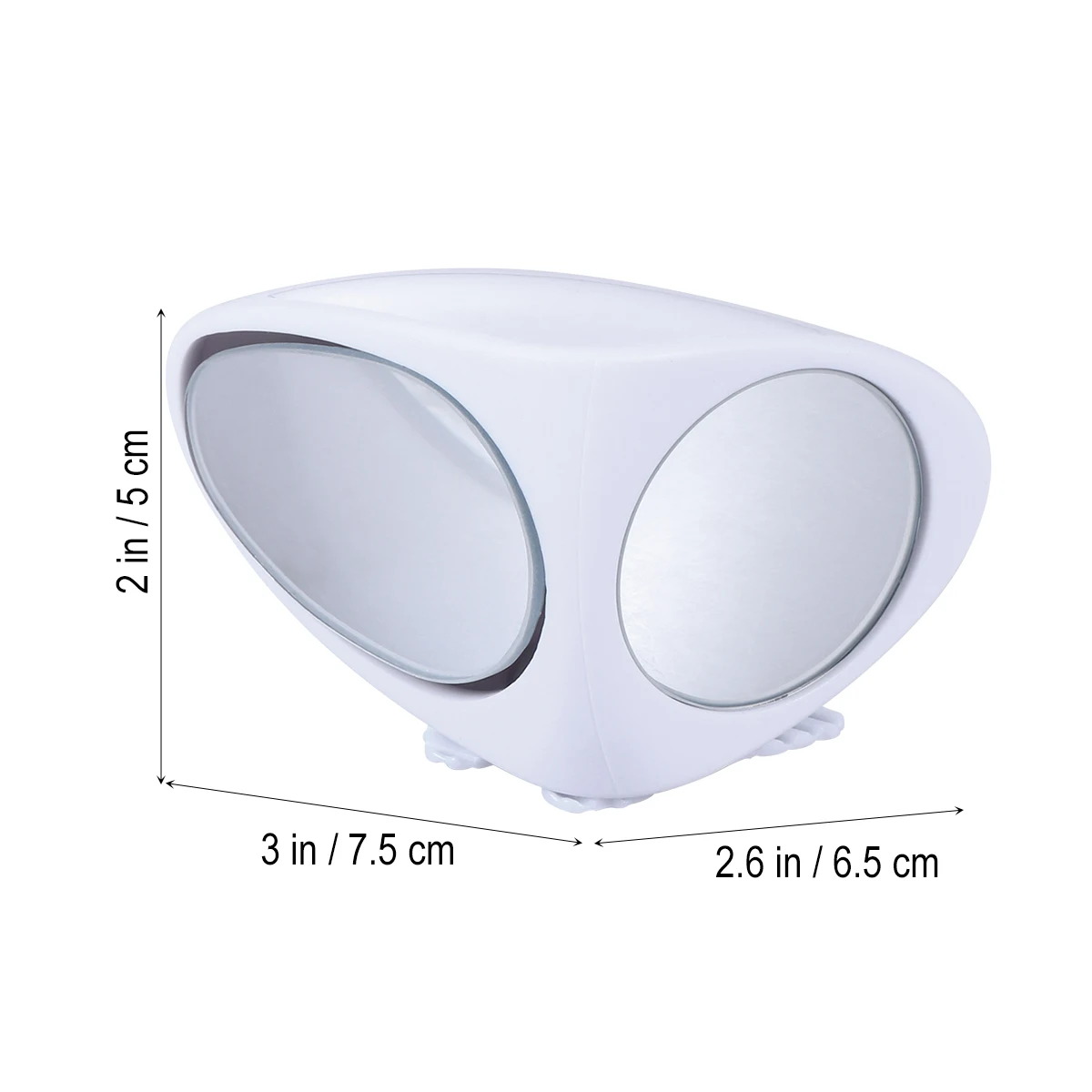 Vehicle Blind Spot Mirror Wide Angle 360 Rotation Adjustable Convex Rear View Right Side For Safe Parking(White) | Автомобили и