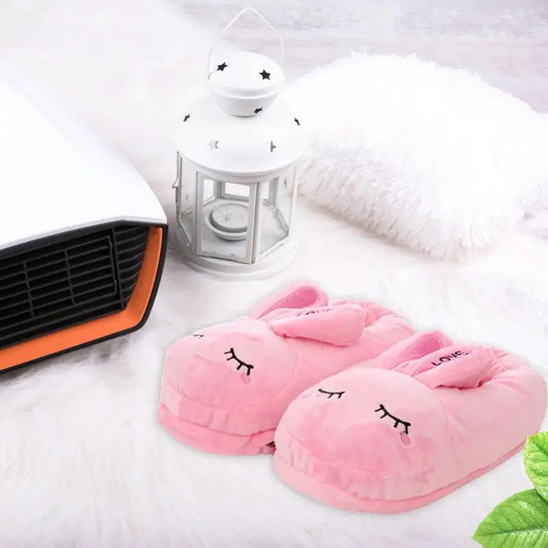 1 Pair Heating Slipper Cartoon Warm Plush Cotton Shoesusb Charging Removable Washable Electric Foot Warmer 2019 | Дом и сад
