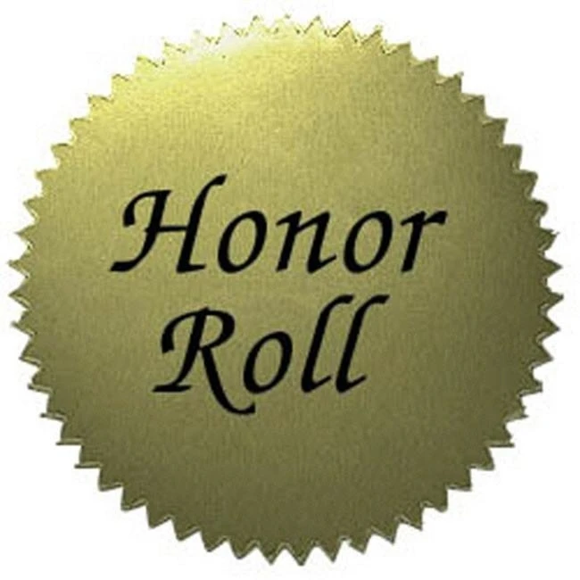HAYES SCHOOL PUBLISHING H VA317 наклейки Золотой HONOR ROLL 50/PK 2 Диаметр| |