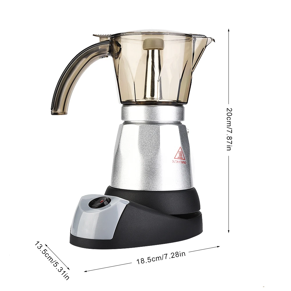 Электрический кофейник Moka большой емкости кофеварка для приготовления эспрессо